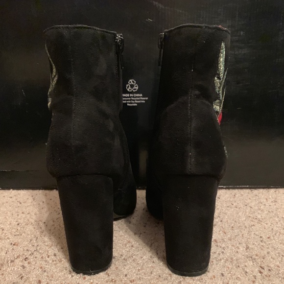 Floral Heeled Booties - Picture 3 of 4